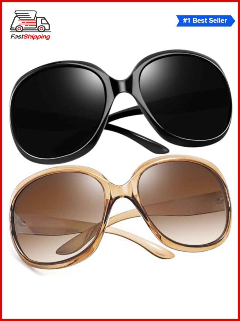 ✨Joopin Oversized Polarized Butterfly Sunglasses UV400 Protection
